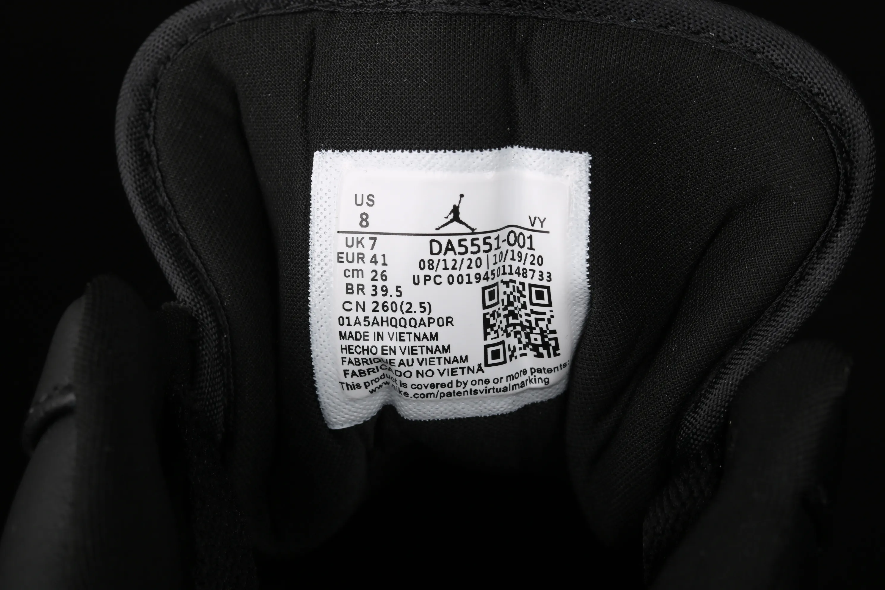 All categories Air Jordan Jordan series basketball shoes Air Jordan 1 Low X version Air Jordan 1 Low AJ1 Joe 1 low top black silver cultural and leisure sports shoes DA5551-001